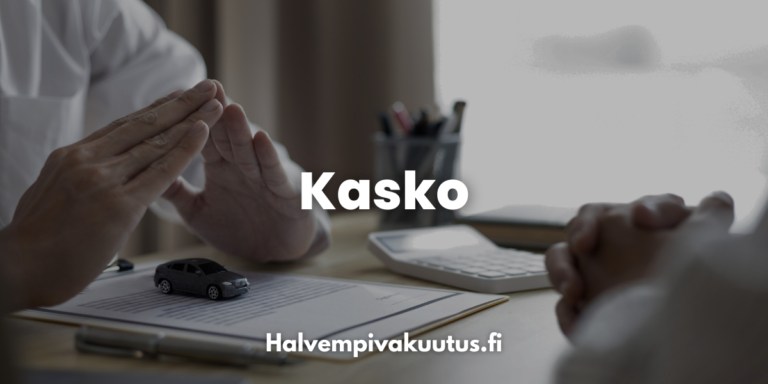 Kuvassa henkilö pohtii kaskon hankkimista ja kannattavuutta.