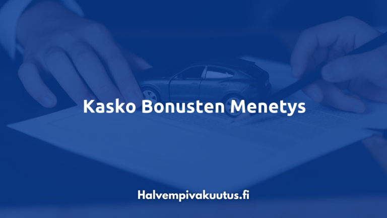 Kasko Bonusten Menetys